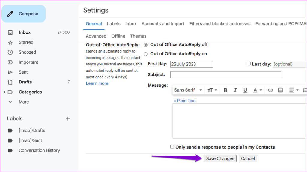 Save-Gmail-Settings-1024x573-1 أفضل 8 طرق لإصلاح عدم عمل التدقيق الإملائي في Gmail
