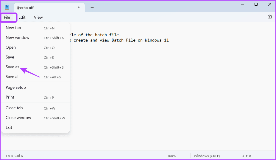 كيفية إنشاء وعرض الملفات الدفعية (Batch file) (BAT) على Windows 11 - %categories