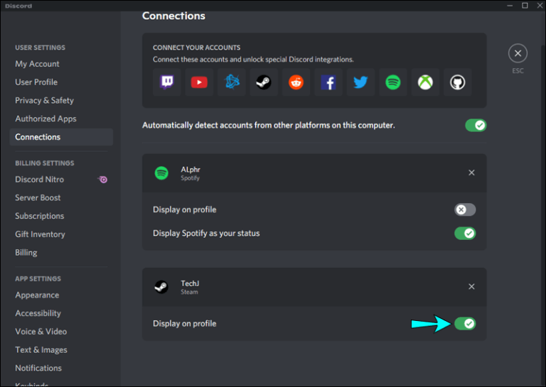 Screenshot_11-7 كيفية إصلاح عدم ظهور حالة Spotify في Discord