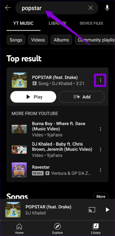 Search-for-Song-in-YT-Music-750x1536-1 أفضل 8 طرق لإصلاح خطأ "الأغنية غير متوفرة" في YouTube Music لأجهزة Android و iPhone