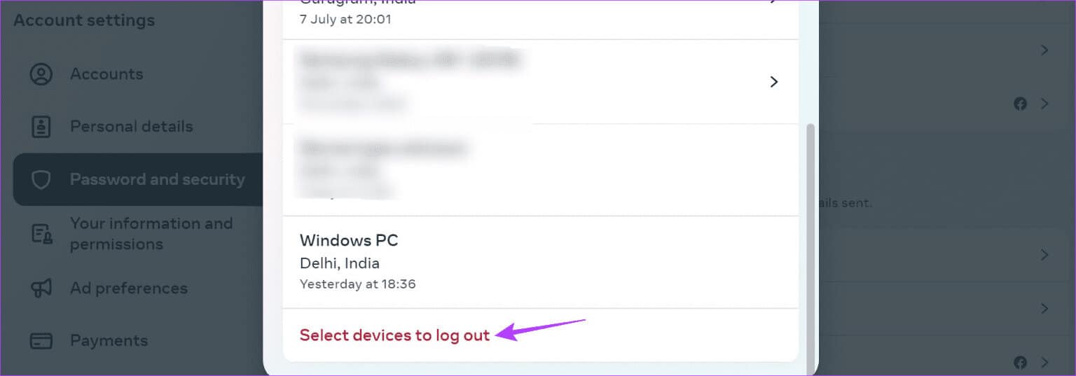 Select-device-to-log-out-on-Facebook-1536x537-1 كيفية تسجيل الخروج من Facebook و Messenger على جميع الأجهزة