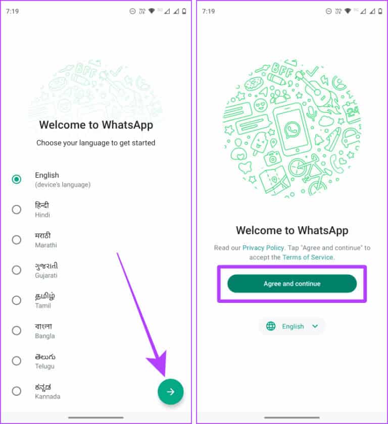 Set-up-WhatsApp-on-Android-768x840-1 كيفية حذف سجل مكالمات WhatsApp على أجهزة Android وiOS