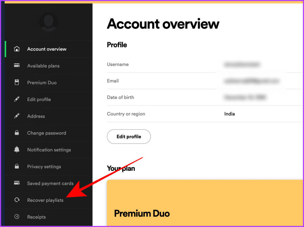 Spotify-Account-Overview-page-on-web-1024x766-1 كيفية استرداد قوائم تشغيل Spotify المحذوفة (الويب والتطبيق)