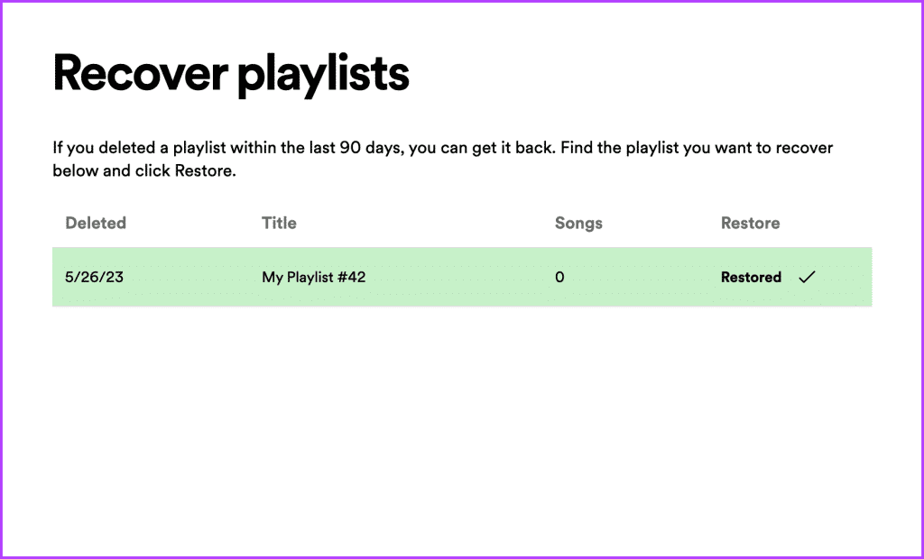 Spotify-Delete-Playlist-Recovered-on-web-1024x620-1 كيفية استرداد قوائم تشغيل Spotify المحذوفة (الويب والتطبيق)