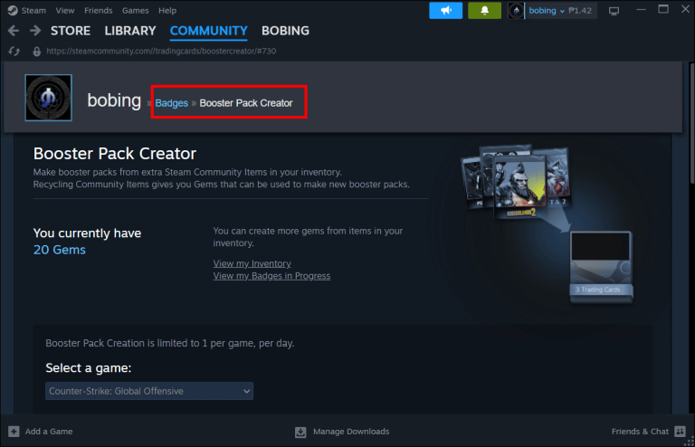 Steam-How-to-Get-Booster-Packs-12 كيفية الحصول على Booster Packs في Steam