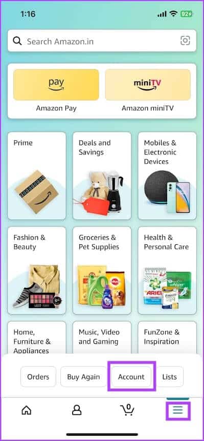 Tap-on-Account-6 كيفية تغيير عنوان البريد الإلكتروني على حساب Amazon