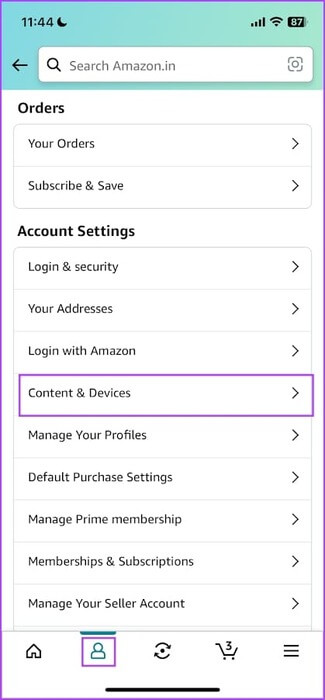 كيفية تسجيل الخروج من تطبيق أو موقع Amazon - %categories