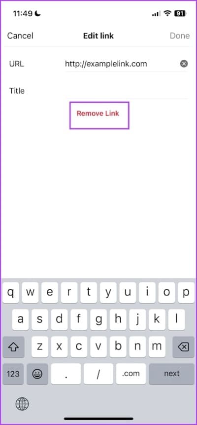 Tap-on-Remove-Link كيفية إصلاح ظهور "نقيد نشاطًا معينًا لحماية مجتمعنا" على Instagram