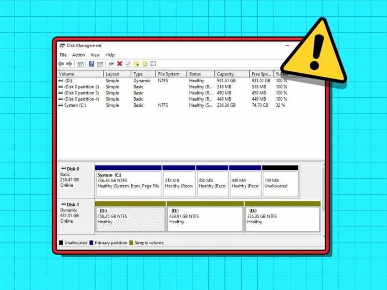 Top_Ways_to_Fix_External_Drive_Not_Showing_Up_in_Disk_Management_on_Windows-1024x576-11111 طرق لإصلاح عدم ظهور محرك الأقراص الخارجي في إدارة الأقراص على Windows