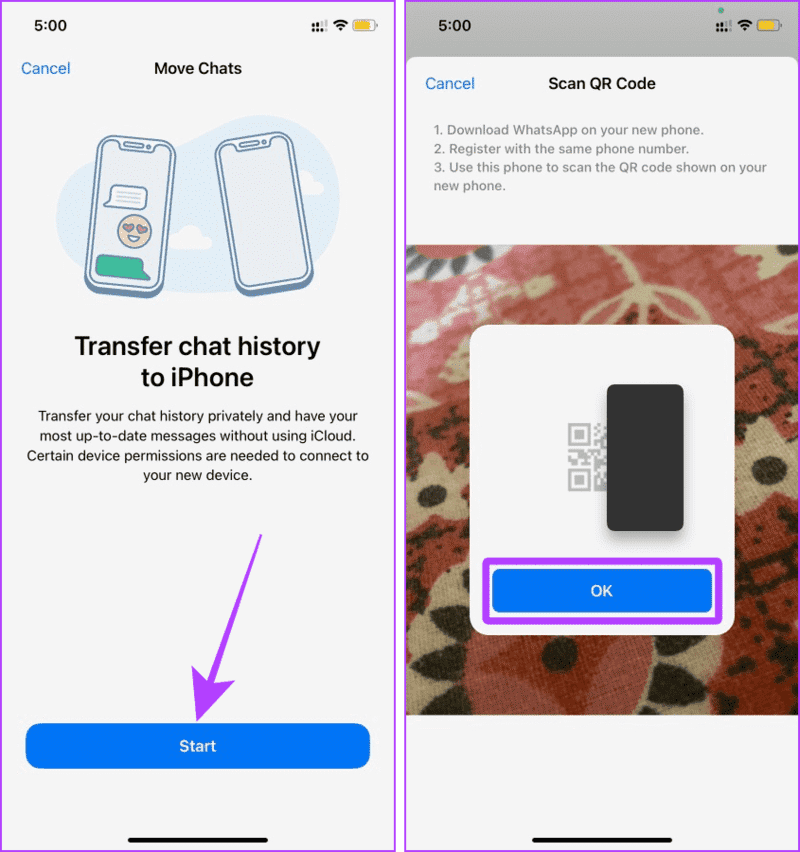 Transfer-WhatsApp-Message-to-iPhone-without-Backup كيفية نقل رسائل WhatsApp إلى هاتف جديد بدون نسخ احتياطي