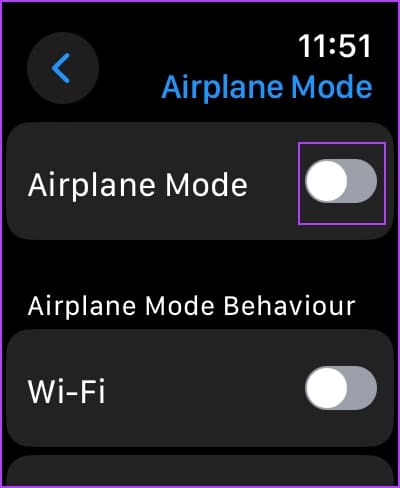 Turn-off-Airplane-Mode 11 طريقة لإصلاح عدم عمل Siri على Apple Watch