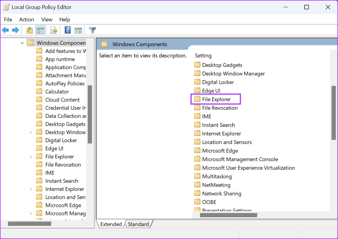 Tweak-a-System-Policy-Using-Group-Policy-Editor-4 منزعج من خطأ "الملف مفتوح في برنامج آخر"؟ جرب هذه الطرق الثمانية لإصلاح المشكلة.