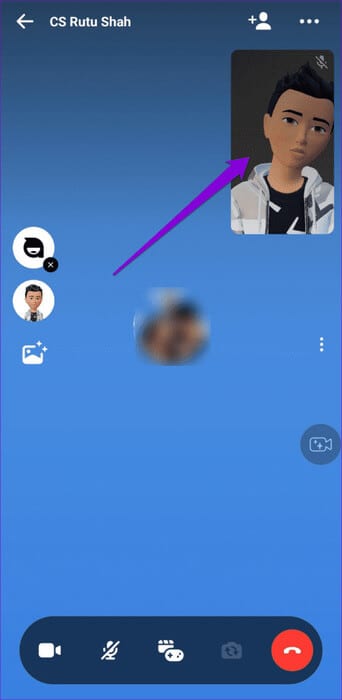 Use-Avatar-in-Messenger-Video-Call-500x1024-1 كيفية استخدام الصورة الرمزية أثناء مكالمات الفيديو على Instagram وFacebook Messenger