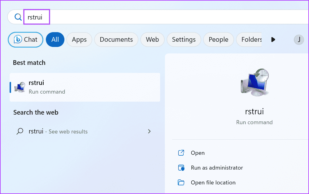 Use-System-Restore-7 أفضل 8 طرق لإصلاح مشكلة "لا يمكن إعادة تعيين Microsoft Store" على Windows 11