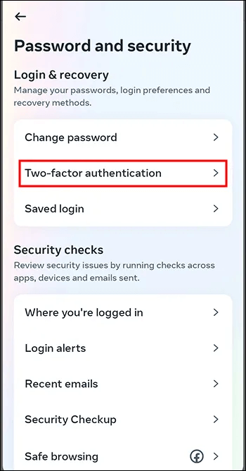 Use-Two-Factor-Authentication-3 كيفية تغيير كلمة المرور في Messenger
