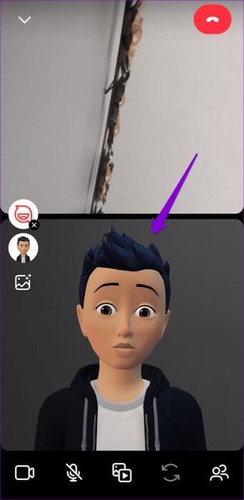 Use-Your-Avatar-During-Instagram-Video-Call-500x1024-1 كيفية استخدام الصورة الرمزية أثناء مكالمات الفيديو على Instagram وFacebook Messenger