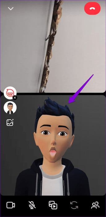 Use-Your-Avatar-in-Instagram-Video-Call-500x1024-1 كيفية استخدام الصورة الرمزية أثناء مكالمات الفيديو على Instagram وFacebook Messenger