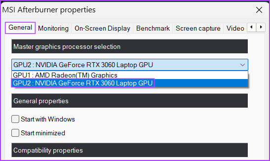 Using-MSI-Afterburner-and-RTSS-2 5 طرق سريعة لإظهار عداد FPS في Windows 11