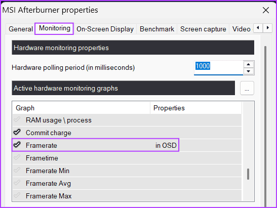 Using-MSI-Afterburner-and-RTSS-3 5 طرق سريعة لإظهار عداد FPS في Windows 11