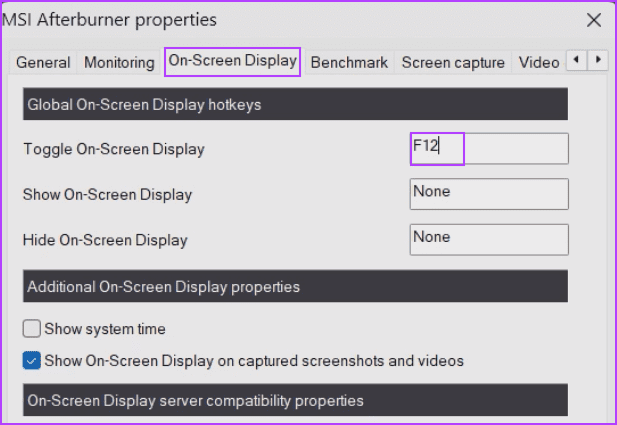 Using-MSI-Afterburner-and-RTSS-4 5 طرق سريعة لإظهار عداد FPS في Windows 11