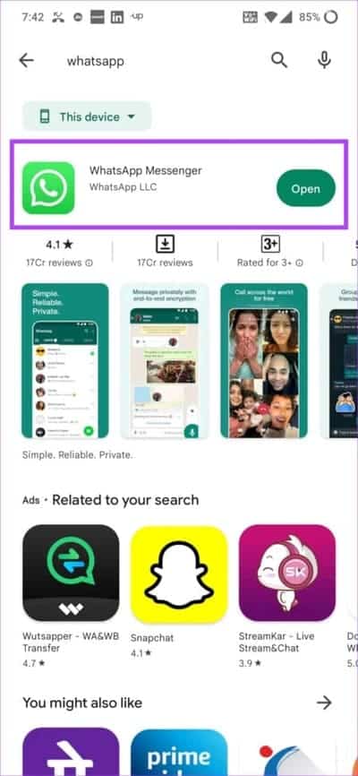 WhatsApp-download-play-store-473x1024-1 10 طرق لإصلاح WhatsApp عالق عند استعادة الوسائط