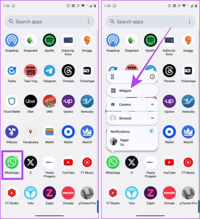 WhatsApp-in-App-Drawer-on-Android-e1692223377160 7 طرق لقراءة رسائل WhatsApp دون علم المرسل
