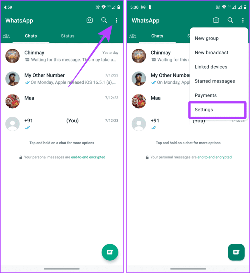 WhatsApp-on-Android كيفية نقل رسائل WhatsApp إلى هاتف جديد بدون نسخ احتياطي