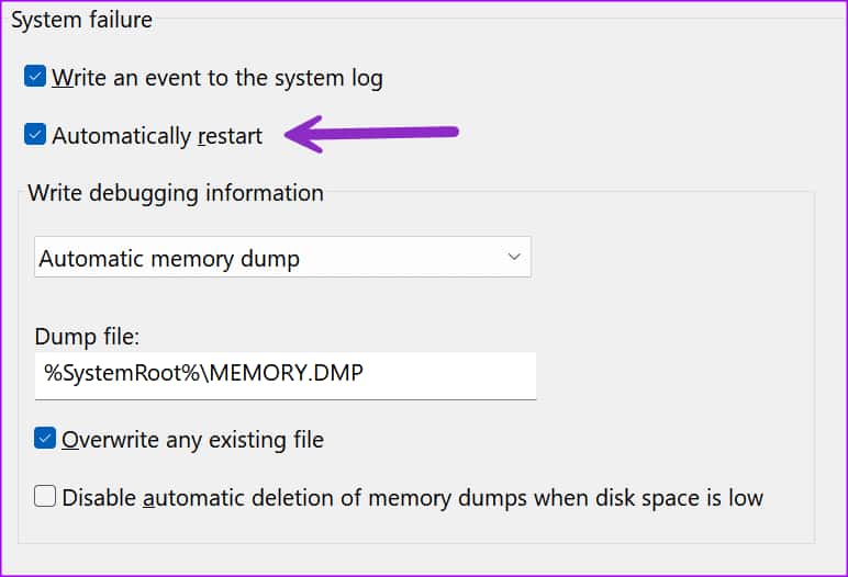 Windows-11-keeps-restarting-randomly-3 أفضل 10 طرق لإصلاح استمرار إعادة التشغيل بشكل عشوائي على Windows 11