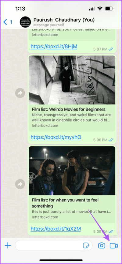 camera-icon-whatsapp-chat-713x1536-1 كيفية إرسال رسائل فيديو فورية على WhatsApp على iPhone و Android