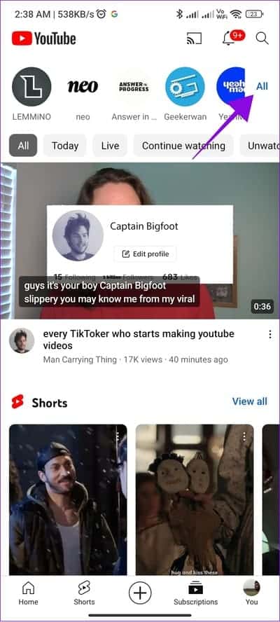 choose-All كيفية إلغاء الاشتراك من جميع قنوات YouTube مرة واحدة