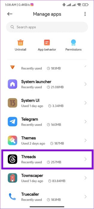 choose-Threads-1 7 طرق لإصلاح فشل تحميل منشورات Threads