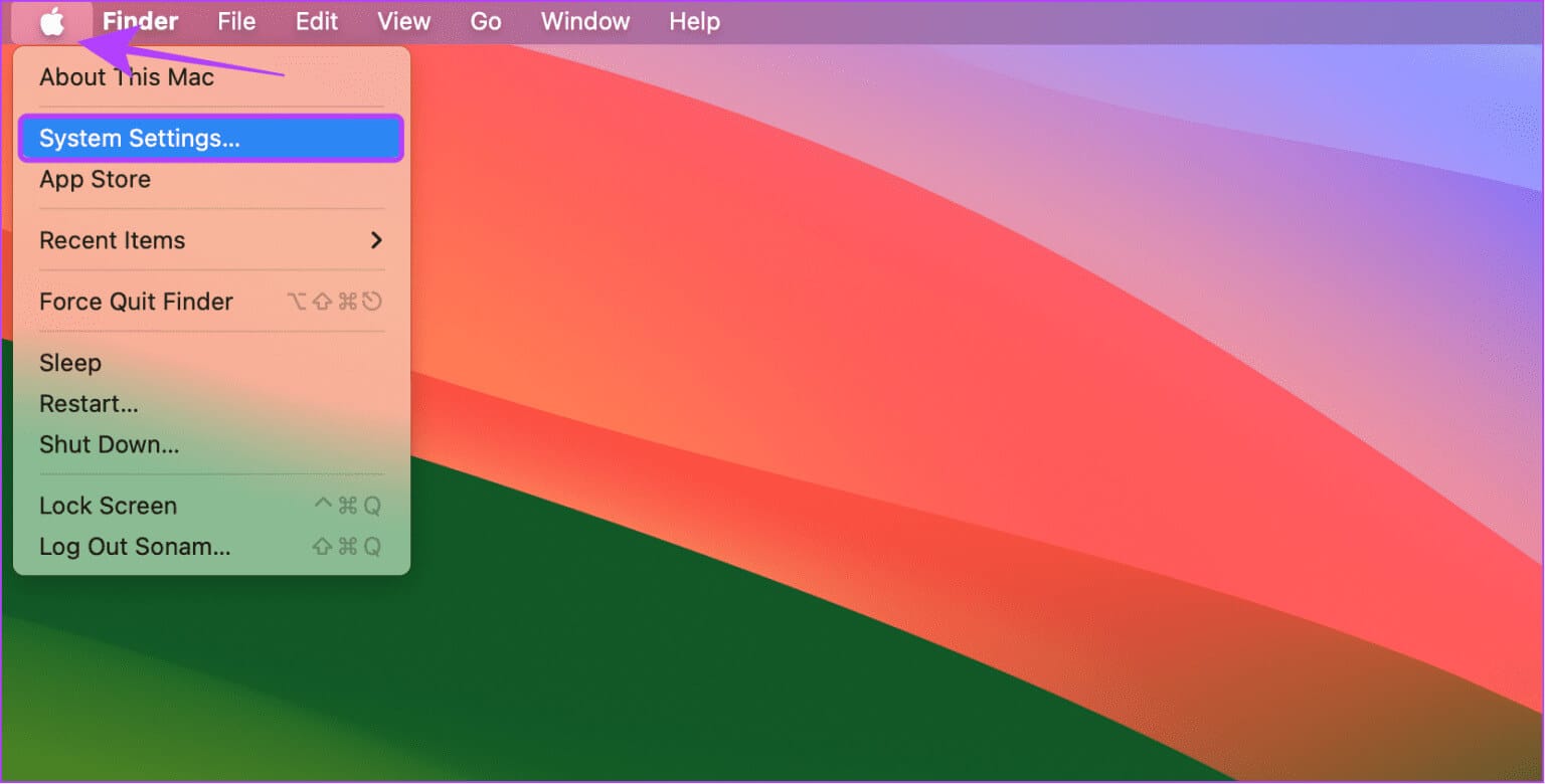 choose-apple-icon-and-choose-System-settings-1536x780-1 كيفية الحذف التلقائي لنصوص رمز التحقق ورسائل البريد الإلكتروني على أجهزة Apple