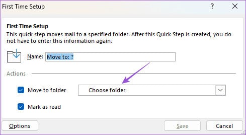 choose-folder-first-time-set-up-outlook-app-windows كيفية إنشاء المجلدات ونقل رسائل البريد الإلكتروني في Outlook على Mac وWindows