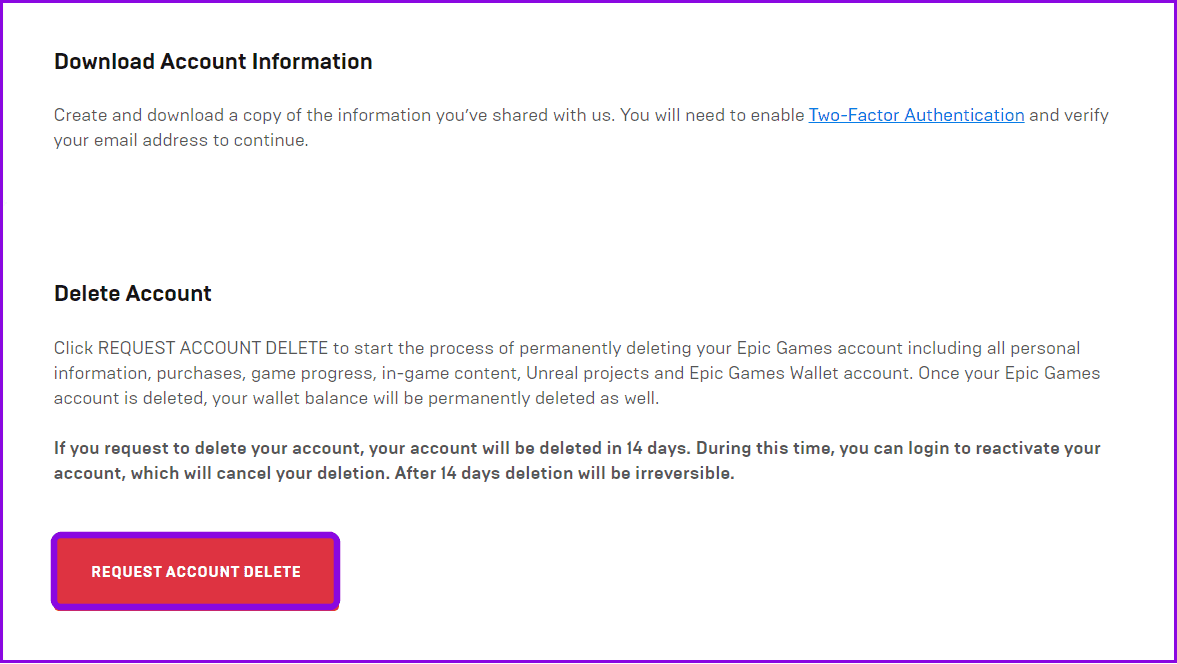 choose-request-account-delete-1 كيفية حذف حساب Fortnite على جميع المنصات