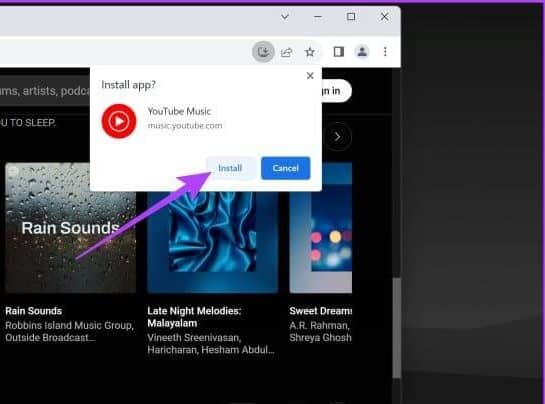 click-on-Install-in-the-pop-up-window-1024x578-1-e1692916584342 كيفية تثبيت تطبيق YouTube Music على سطح المكتب (Windows وMac)