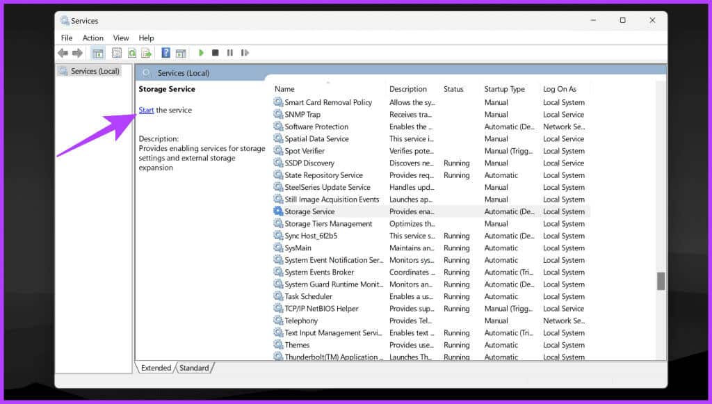 click-on-Start-to-restart-the-service-1024x581-1 8 إصلاحات لتطبيق Xbox عالق في الخطأ "Few Things That Are Missing on This PC".