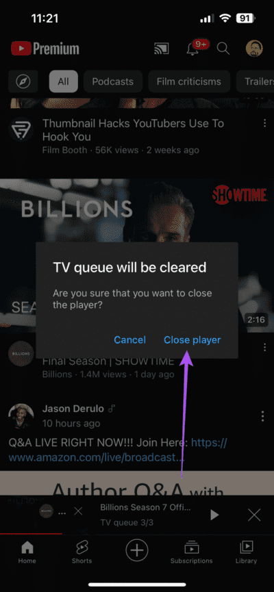close-player-youtube-connect-mobile-710x1536-1 كيفية استخدام YouTube Connect على iPhone و Android
