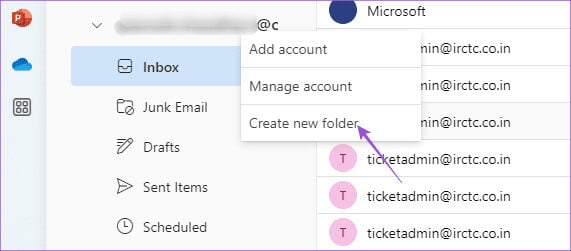 create-new-folder-new-outlook-windows كيفية إنشاء المجلدات ونقل رسائل البريد الإلكتروني في Outlook على Mac وWindows