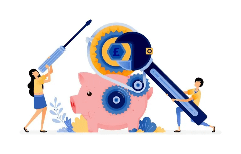 design-of-the-piggy-bank-under-repair-people-want-to-save-money-in-the-bank-maintenance-on-banking-and-financial-system-illustration-can-be-for-websites-posters-banners-mobile-apps-web-free-vector كيفية إصلاح خطأ Cash App "رفض البنك الذي تتعامل معه هذه الدفعة"