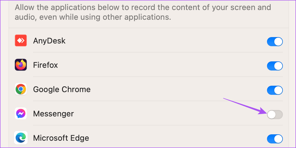 enable-messenger-for-screen-recording-mac كيفية مشاركة الشاشة في Facebook Messenger على الهاتف المحمول وسطح المكتب