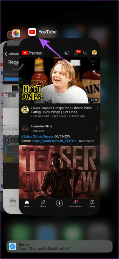 force-quit-youtube-app-710x1536-1 أفضل 4 إصلاحات عدم عمل ميزة "إضافة إلى قائمة الانتظار" على YouTube على iPhone و Android