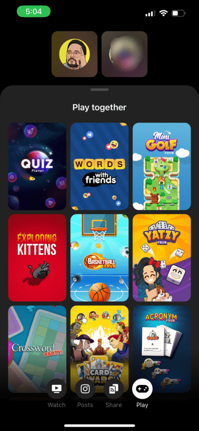 games-facebook-messenger-call-mobile-710x1536-1 كيفية مشاركة الشاشة في Facebook Messenger على الهاتف المحمول وسطح المكتب