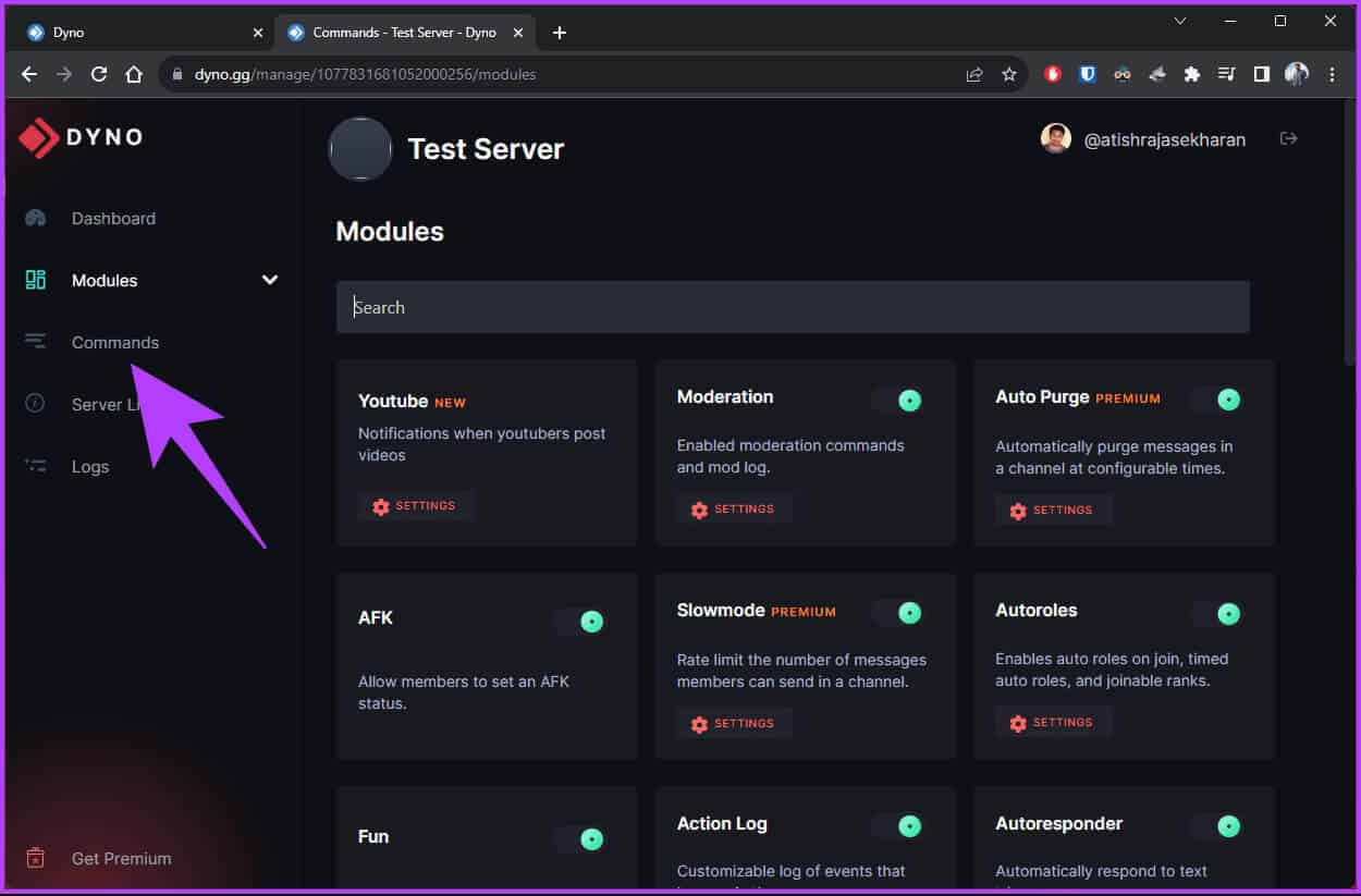 go-to-Command-1 كيفية حظر أو إلغاء حظر شخص ما على Discord
