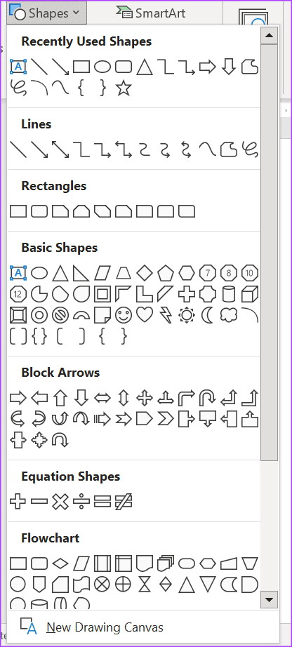 how-to-add-and-edit-shapes-in-microsoft-word-13 كيفية إضافة وتحرير الأشكال في Microsoft Word