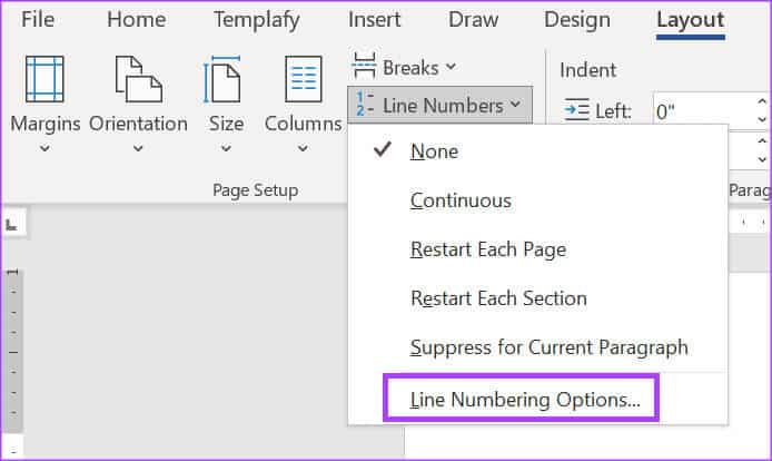 how-to-add-remove-line-numbers-in-word-3 كيفية إضافة وإزالة أرقام الأسطر في Microsoft Word