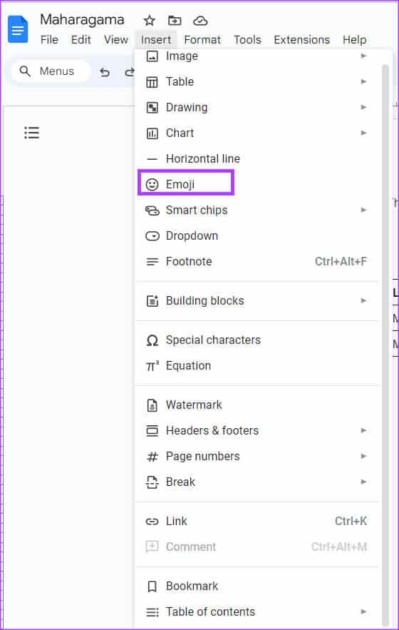 how-to-insert-emojis-in-google-docs-7 أفضل 7 طرق لإدراج الرموز التعبيرية في Google Docs
