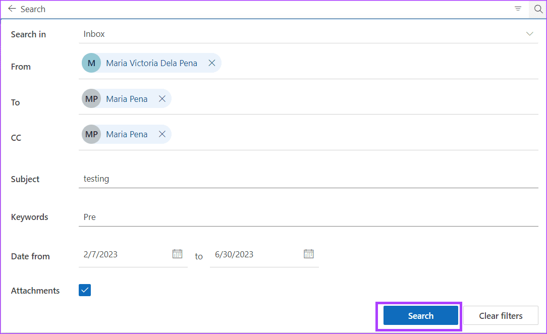 how-to-search-in-outlook-using-search-operators-15 دليل لاستخدام شريط البحث وعوامل البحث في Microsoft Outlook