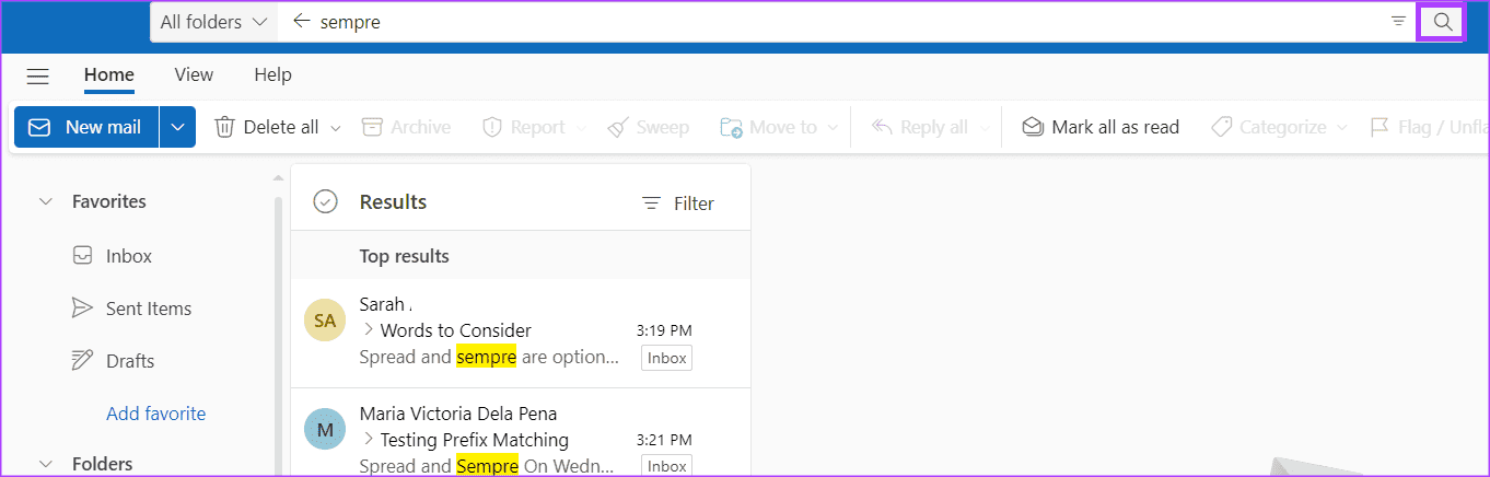 how-to-search-in-outlook-using-search-operators-7 دليل لاستخدام شريط البحث وعوامل البحث في Microsoft Outlook