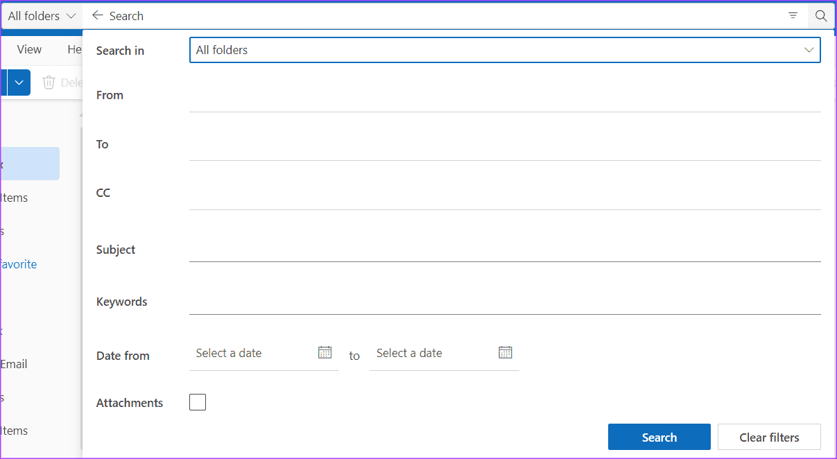 how-to-search-in-outlook-using-search-operators-9 دليل لاستخدام شريط البحث وعوامل البحث في Microsoft Outlook