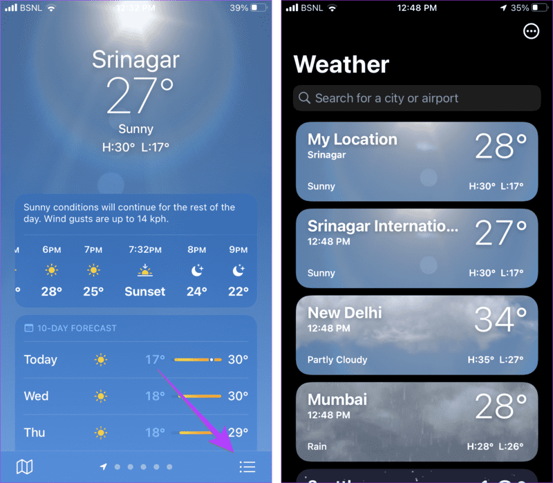 كيفية استخدام تطبيق Apple Weather على iPhone - %categories